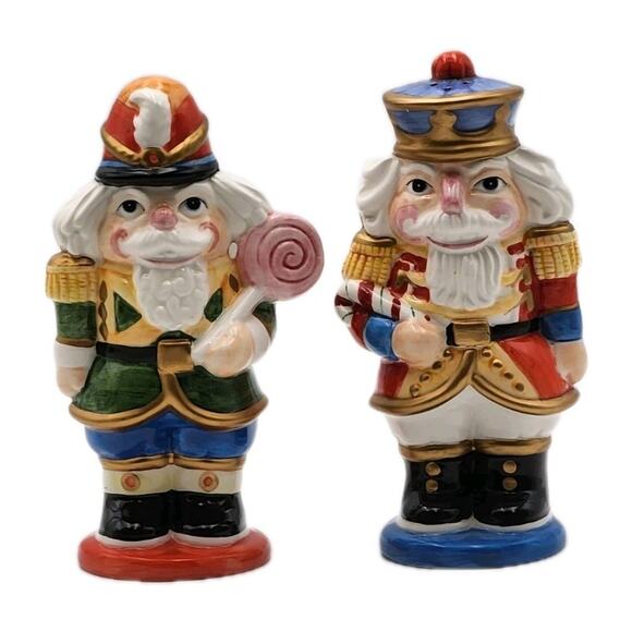 Fitz And Floyd Nutcracker Sweets Salt & Pepper 2058/651 Original Box VTG 2003 - Picture 1 of 14